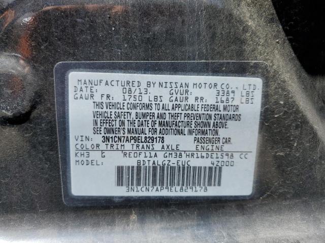 Photo 10 from auction – 2014 NISSAN VERSA S with VIN 3N1CN7AP9EL829178