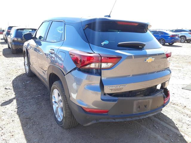 Photo 3 from auction – 2021 CHEVROLET TRAILBLAZE with VIN KL79MMS26MB054556