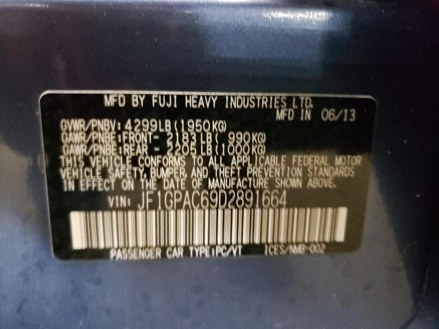Photo 10 from auction – 2013 SUBARU IMPREZA PR with VIN JF1GPAC69D2891664
