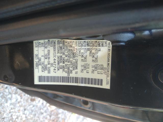 Photo 10 from auction – 2007 NISSAN FRONTIER K with VIN 1N6BD06T17C447747