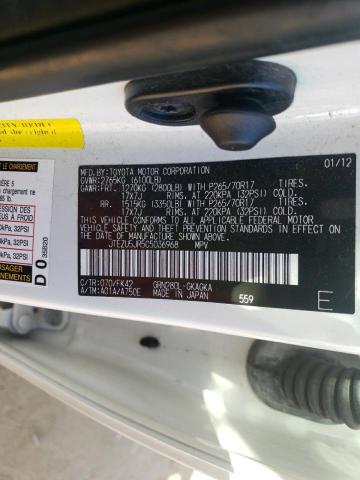 Zdjęcie 10 z aukcji – 2012 TOYOTA 4RUNNER SR z VIN JTEZU5JR5C5036968
