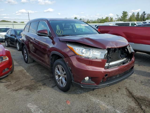 TOYOTA HIGHLANDER 2015 with VIN 5TDJKRFH7FS101722 - Photo from auction