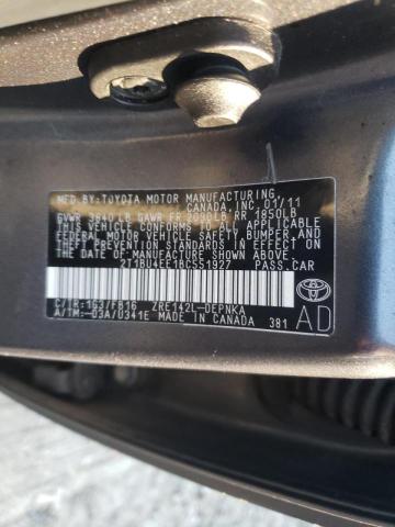 Photo 10 from auction – 2011 TOYOTA COROLLA BA with VIN 2T1BU4EE1BC551927