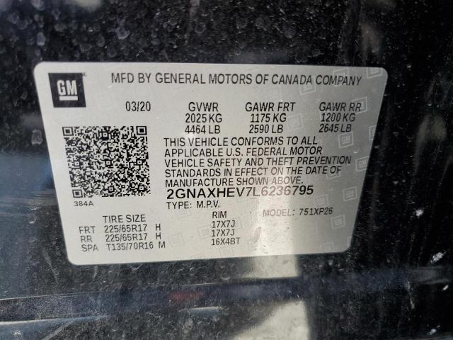 Photo 10 from auction – 2020 CHEVROLET EQUINOX LS with VIN 2GNAXHEV7L6236795