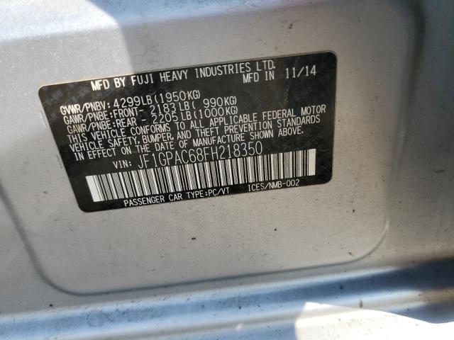 Photo 10 from auction – 2015 SUBARU IMPREZA PR with VIN JF1GPAC68FH218350