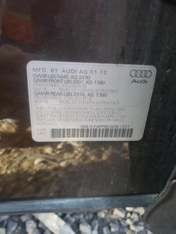 Photo 10 from auction – 2012 AUDI Q5 PREMIUM with VIN WA1LFAFP8CA081201