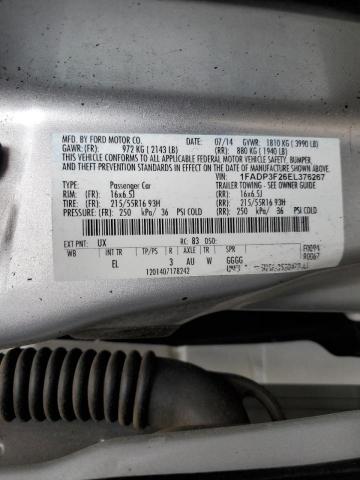 Photo 10 from auction – 2014 FORD FOCUS SE with VIN 1FADP3F26EL376267
