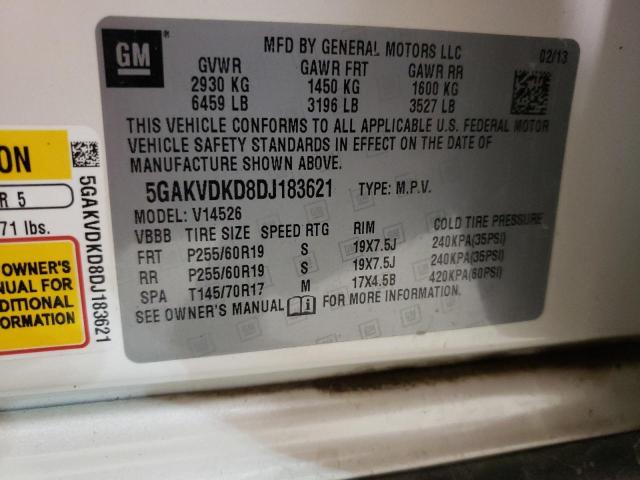 Photo 10 from auction – 2013 BUICK ENCLAVE with VIN 5GAKVDKD8DJ183621