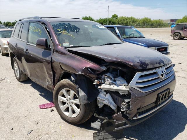 TOYOTA HIGHLANDER 2013 with VIN 5TDBK3EH6DS180932 - Photo from auction