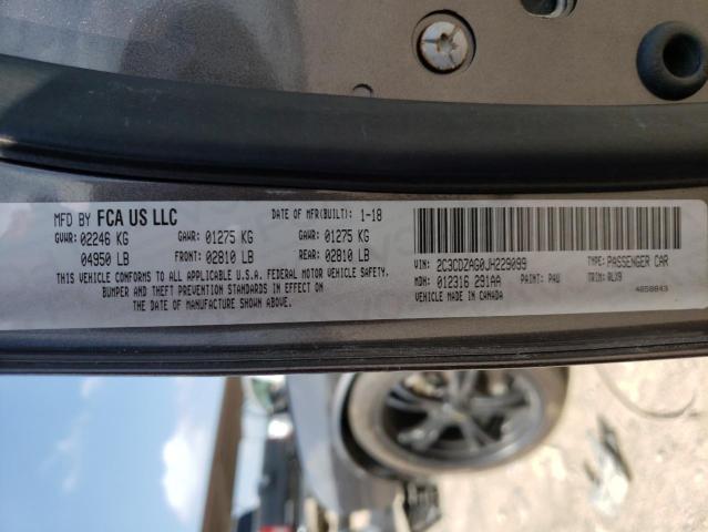 Photo 10 from auction – 2018 DODGE CHALLENGER with VIN 2C3CDZAG0JH229099