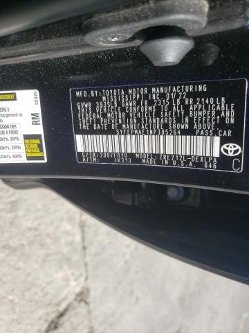 Photo 10 from auction – 2022 TOYOTA COROLLA LE with VIN 5YFEPMAE1NP305264
