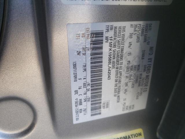 Photo 10 from auction – 2008 FORD EXPEDITION with VIN 1FMFK19588LA42043