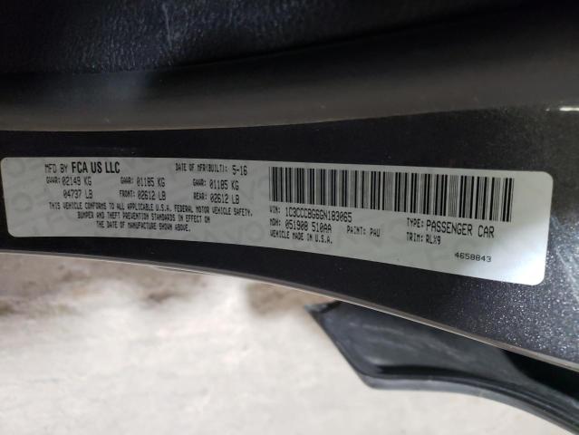Photo 10 from auction – 2016 CHRYSLER 200 S with VIN 1C3CCCBG6GN183065