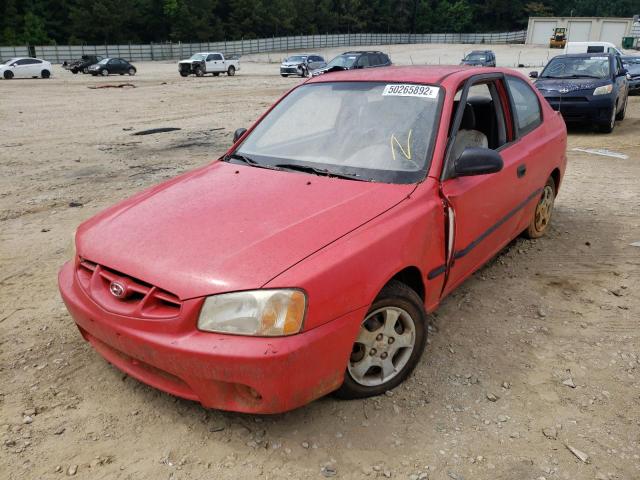 Photo 2 from auction – 2001 HYUNDAI ACCENT with VIN KMHCF35G21U094519