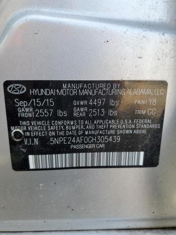 Photo 10 from auction – 2016 HYUNDAI SONATA SE with VIN 5NPE24AF0GH305439
