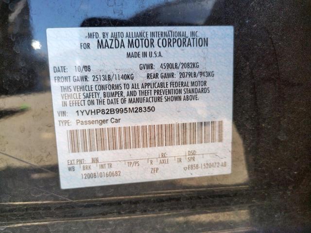 Photo 10 from auction – 2009 MAZDA 6 S with VIN 1YVHP82B995M28350