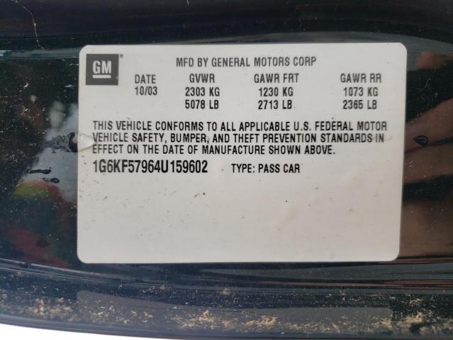 Photo 10 from auction – 2004 CADILLAC DTS with VIN 1G6KF57964U159602