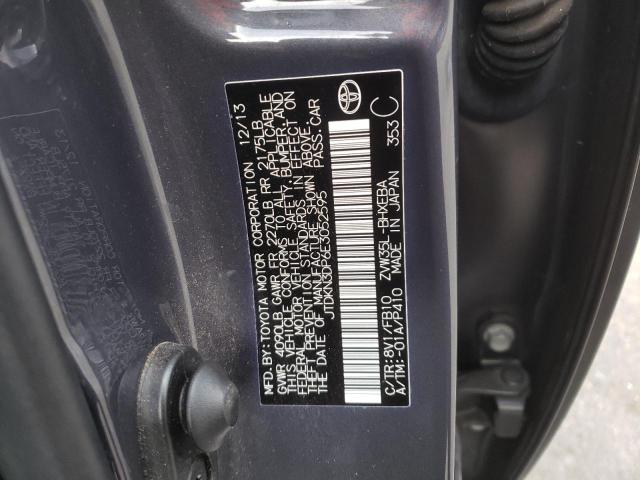 Photo 10 from auction – 2014 TOYOTA PRIUS PLUG with VIN JTDKN3DP6E3052595