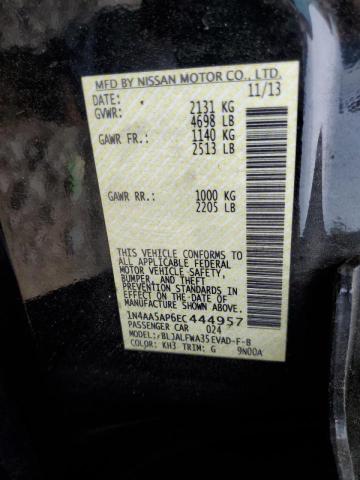 Photo 10 from auction – 2014 NISSAN MAXIMA S with VIN 1N4AA5AP6EC444957