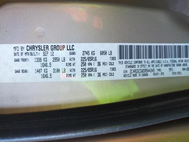 Photo 10 from auction – 2013 DODGE GRAND CARA with VIN 2C4RDGCG0DR544345