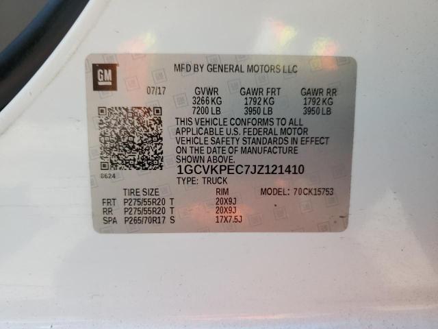 Photo 10 from auction – 2018 CHEVROLET SILVERADO with VIN 1GCVKPEC7JZ121410