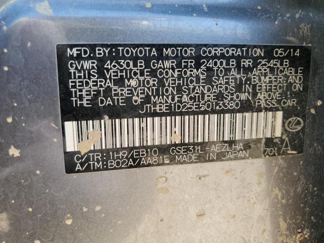 Photo 10 from auction – 2014 LEXUS IS 350 with VIN JTHBE1D25E5013380