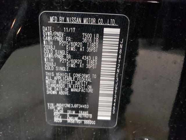 Photo 10 from auction – 2018 NISSAN ARMADA PLA with VIN JN8AY2NE3J9734453