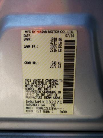 Photo 10 from auction – 2015 NISSAN ALTIMA 2.5 with VIN 1N4AL3AP1FC132271