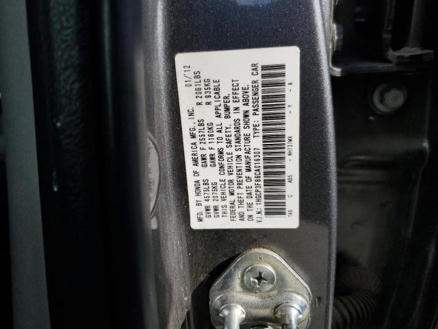 Photo 10 from auction – 2012 HONDA ACCORD EXL with VIN 1HGCP3F86CA016307