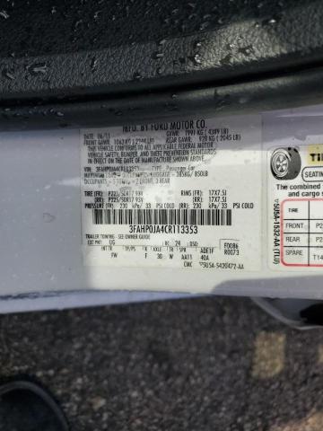 Photo 10 from auction – 2012 FORD FUSION SEL with VIN 3FAHP0JA4CR113353