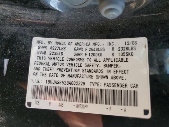Photo 10 from auction – 2009 ACURA TL with VIN 19UUA96529A002329