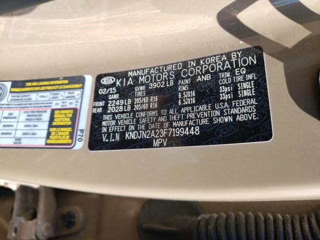 Foto 10 de la subasta – 2015 KIA SOUL con VIN KNDJN2A23F7199448