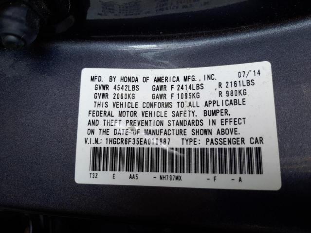 Photo 10 from auction – 2014 HONDA ACCORD HYB with VIN 1HGCR6F35EA010887