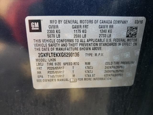 Фото 10 с аукциона – 2016 GMC TERRAIN SL с VIN 2GKFLTEKXG6290136