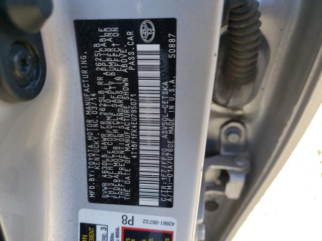 Photo 10 from auction – 2014 TOYOTA CAMRY L with VIN 4T1BF1FK4EU795071