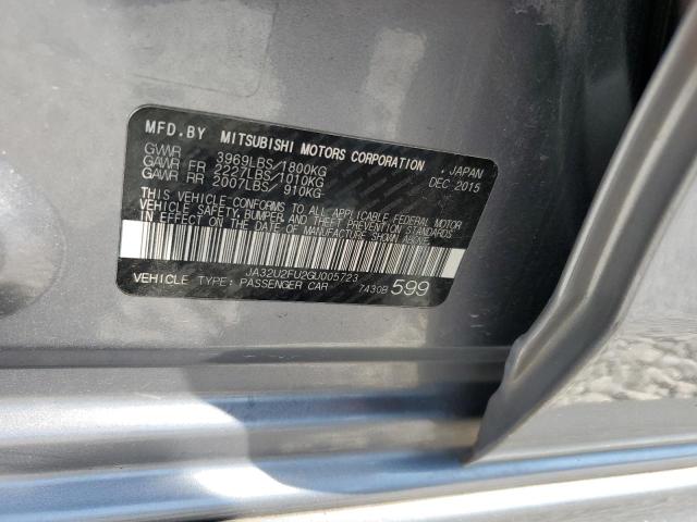 Photo 10 from auction – 2016 MITSUBISHI LANCER ES with VIN JA32U2FU2GU005723