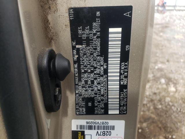 Photo 10 from auction – 2005 TOYOTA SIENNA CE with VIN 5TDZA23C35S253615