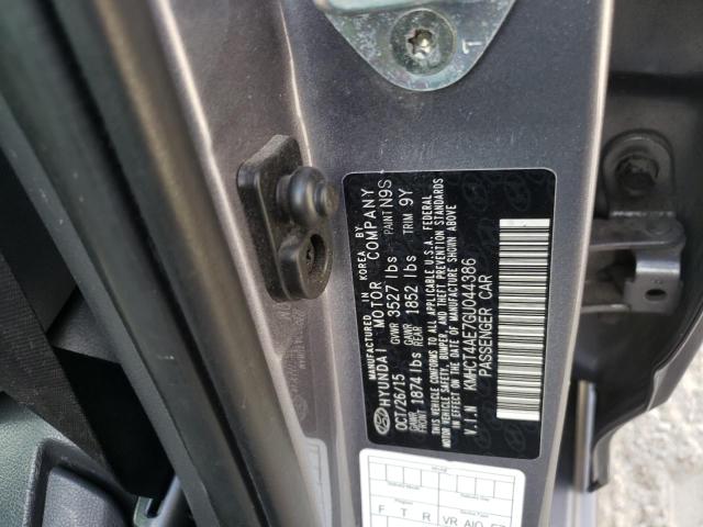 Photo 10 from auction – 2016 HYUNDAI ACCENT SE with VIN KMHCT4AE7GU044386