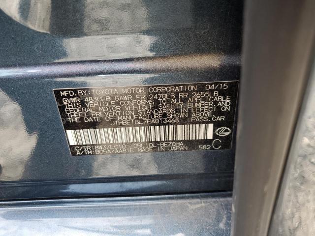 Photo 10 from auction – 2015 LEXUS GS 350 with VIN JTHBE1BL7FA013465