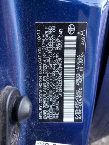 Photo 10 from auction – 2011 TOYOTA PRIUS with VIN JTDKN3DU9B5339578