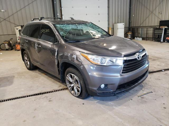 TOYOTA HIGHLANDER 2014 with VIN 5TDJKRFH5ES012147 - Photo from auction