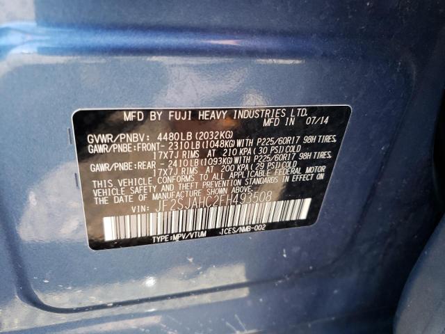 Photo 10 from auction – 2015 SUBARU FORESTER 2 with VIN JF2SJAHC2FH493508