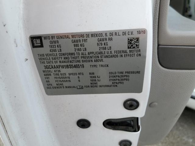 Photo 10 from auction – 2011 CHEVROLET HHR PANEL with VIN 3GCAAAFW9BS546519