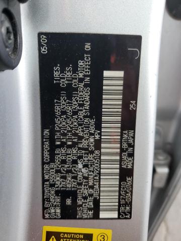 Photo 10 from auction – 2009 TOYOTA HIGHLANDER with VIN JTEDA41A792005108