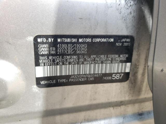 Photo 10 from auction – 2016 MITSUBISHI LANCER ES with VIN JA32V2FW7GU004677