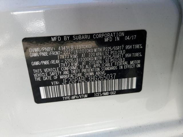 Photo 10 from auction – 2017 SUBARU CROSSTREK with VIN JF2GPABC3HG265037