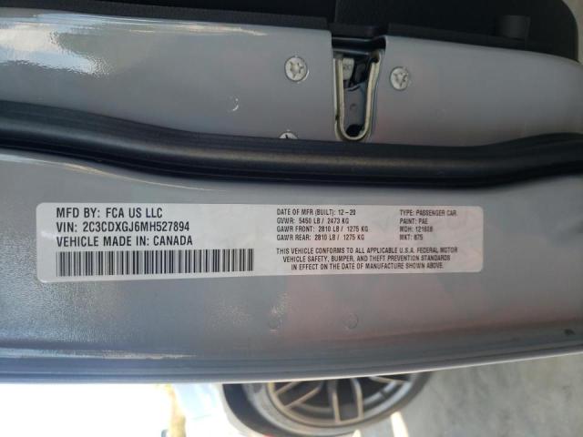 Photo 10 from auction – 2021 DODGE CHARGER SC with VIN 2C3CDXGJ6MH527894