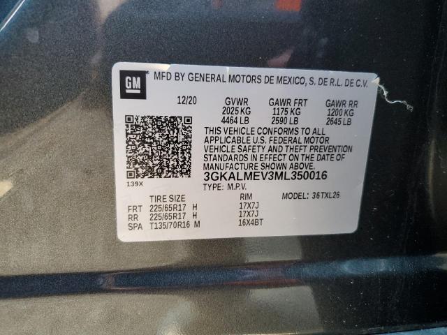 Photo 10 from auction – 2021 GMC TERRAIN SL with VIN 3GKALMEV3ML350016
