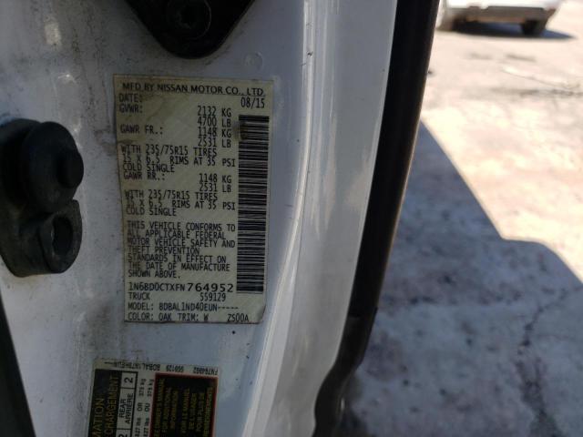 Photo 10 from auction – 2015 NISSAN FRONTIER S with VIN 1N6BD0CTXFN764952