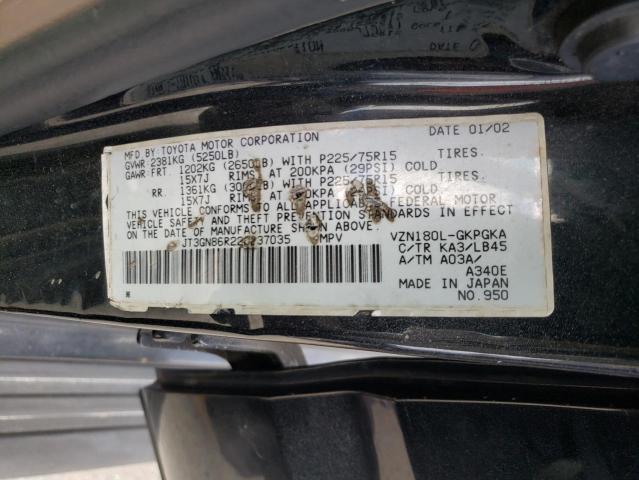 Photo 10 from auction – 2002 TOYOTA 4RUNNER SR with VIN JT3GN86R220237035